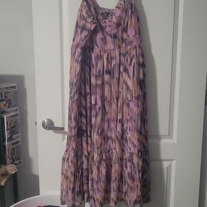Torrid Purple and Pink Maxi Dress